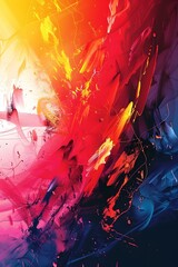 Colorful abstract painting