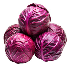 Obraz premium Red cabbage isolated on white background