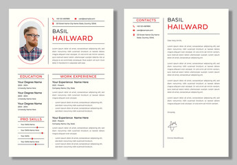 Creative Resume Layout With Cover Letter