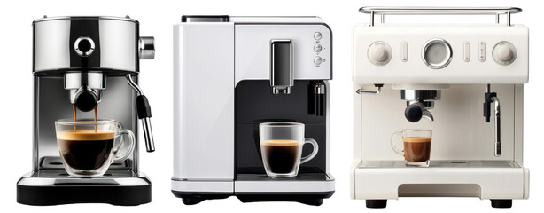 Espresso coffee machine cafe set