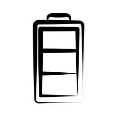 Battery icon in hand drawn style