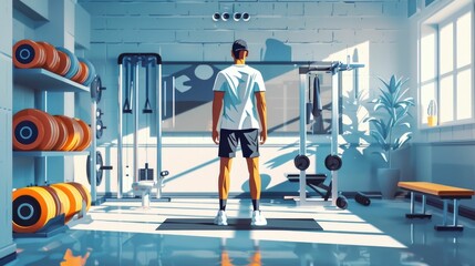 Receiving trainer s advice and guidance on improving workout techniques maximizing exercise performance and achieving personal fitness goals through a balanced disciplined approach to health and