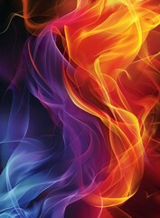 Obraz premium Abstract colorful wavy background