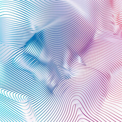 Abstract line background. Riso print effect