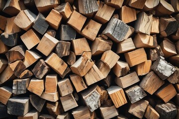 Fototapeta premium stack of firewood
