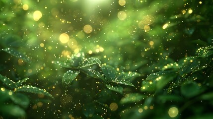 green background