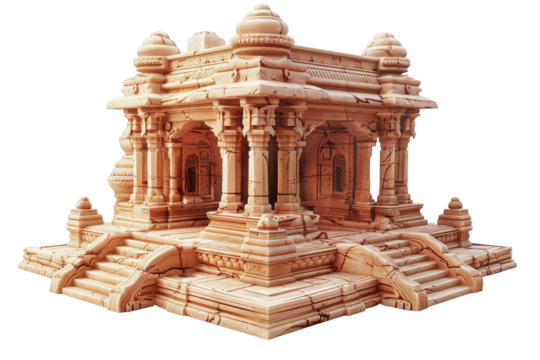 [Transparent Background PNG]ancient indian temple