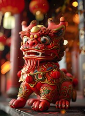 Obraz premium Chinese lion dance