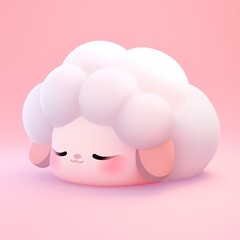 Ram 3d icon cartoon style