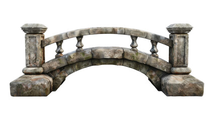 Fototapeta premium [Transparent Background PNG]Ancient stone bridge isolated on transparent background