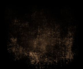 Dark brown grunnge scratched background, Horror scary distressed texture