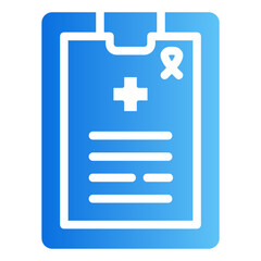 medical report gradient icon