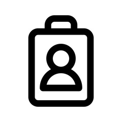 id card line icon