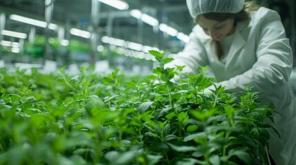 Hydroponic Farm:  Cultivating Freshness Under Artificial Lights