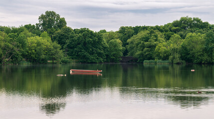 boat on the lake