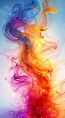 Fototapeta premium Colorful Flames