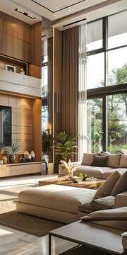 Modern minimalist living room