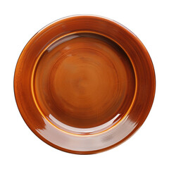 wooden bowl isolated on white