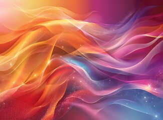 Fototapeta premium Colorful Wavy Lines