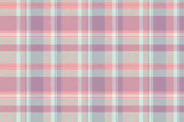 Seamless background tartan of pattern check fabric with a plaid texture textile vector.