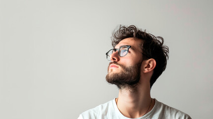 Fototapeta premium portrait of a man with glasses