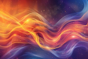 Obraz premium Abstract Wavy Colorful Background