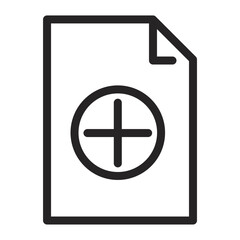 document  icon line concept design