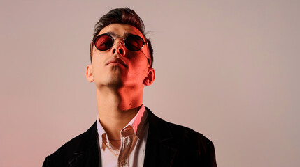 Fototapeta premium man with glasses