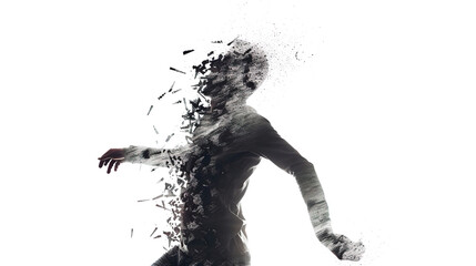 Fototapeta premium disappearing man