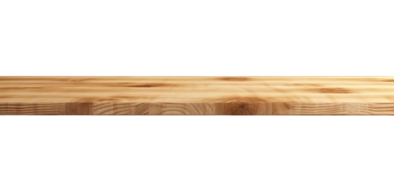 Wooden Table for Product Placement Rustic and Versatile Display Surface cut out transparent isolated on white background PNG file