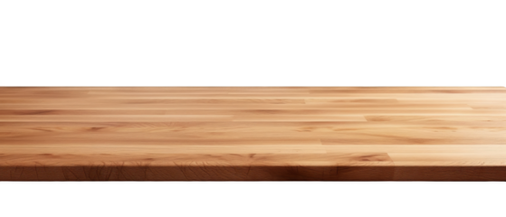 Wooden Table for Product Placement Rustic and Versatile Display Surface cut out transparent isolated on white background PNG file