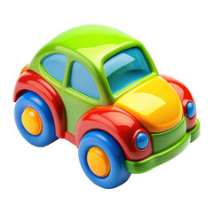 toy car 3d render on transparent background