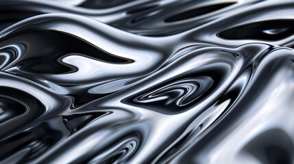 abstract silver liquid metal background, 