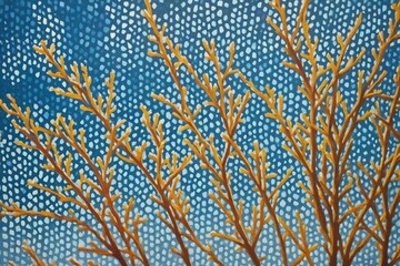 blue and yellow background