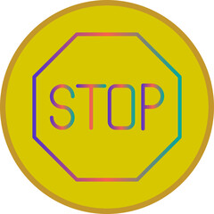 Stop icon Design