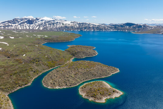 Nemrut Lake is the second largest crater lake in the world and the largest in Turkey.