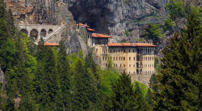 Sumela Monastery (Turkish: S&uuml;mela Manastırı) is a Greek Orthodox monastery, in the Ma&ccedil;ka district of Trabzon Province in modern Turkey.