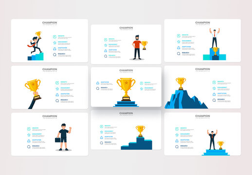 Champion Winner Cup Infographic Layout