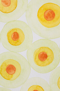 Abstract art circles dots