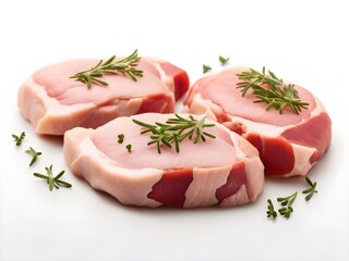 Cow Beaf on cutting board Generative Ai 