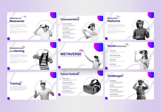 Metaverse Presentation Design Template
