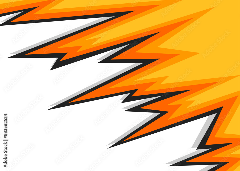 Poster abstract background with jagged spike pattern and with some copy space area
