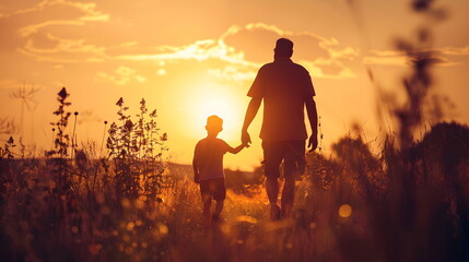 Obraz premium Father's Day celebrations by doing homemade crafts, sharing funny memes, sending happy Father’s Day messages, images, or simply offering some gifts to dad, Photo Stock