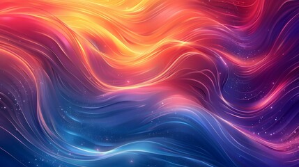Obraz premium Colorful Wavy Background