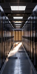 Obraz premium Server Room Data Center Infrastructure Technology