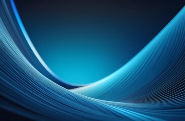 Abstract illustration in blue color. 3D design. 