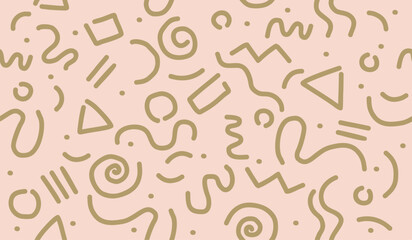 Abstract background with hand drawn pattern design