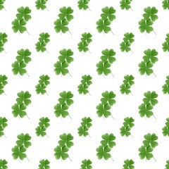 Seamless green leaves pattern 