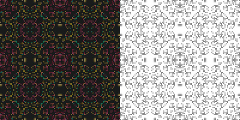 Vector cross stitch Boho background, Knitted ethnic pattern, Embroidery diagonal ethnic style,seamless pattern jacquard classic, Design for textile, fabric, cloth, wallpaper, sweater