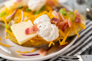 Pressure Cooker Baked Potatoes